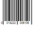 Barcode Image for UPC code 0018222006106