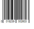 Barcode Image for UPC code 0018239002603