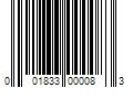 Barcode Image for UPC code 001833000083