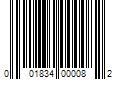 Barcode Image for UPC code 001834000082