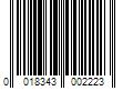 Barcode Image for UPC code 0018343002223