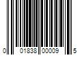 Barcode Image for UPC code 001838000095