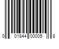 Barcode Image for UPC code 001844000058