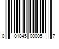 Barcode Image for UPC code 001845000057