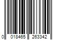 Barcode Image for UPC code 0018465263342