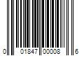 Barcode Image for UPC code 001847000086