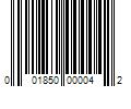 Barcode Image for UPC code 001850000042