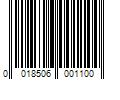 Barcode Image for UPC code 0018506001100