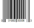 Barcode Image for UPC code 001853000063