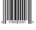 Barcode Image for UPC code 001853000070