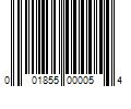 Barcode Image for UPC code 001855000054