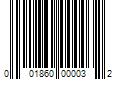 Barcode Image for UPC code 001860000032