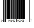 Barcode Image for UPC code 001860000087