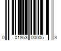 Barcode Image for UPC code 001863000053