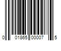 Barcode Image for UPC code 001865000075