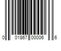 Barcode Image for UPC code 001867000066