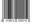 Barcode Image for UPC code 0018812000019