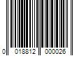 Barcode Image for UPC code 0018812000026