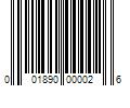 Barcode Image for UPC code 001890000026