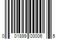 Barcode Image for UPC code 001899000065