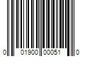 Barcode Image for UPC code 001900000510