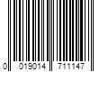 Barcode Image for UPC code 0019014711147