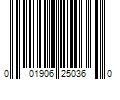 Barcode Image for UPC code 001906250360