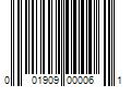 Barcode Image for UPC code 001909000061