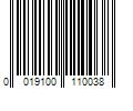 Barcode Image for UPC code 0019100110038