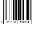 Barcode Image for UPC code 0019100194304