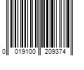 Barcode Image for UPC code 0019100209374