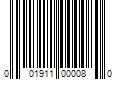 Barcode Image for UPC code 001911000080