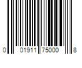 Barcode Image for UPC code 001911750008