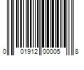 Barcode Image for UPC code 001912000058