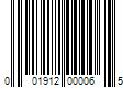 Barcode Image for UPC code 001912000065