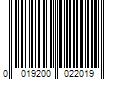 Barcode Image for UPC code 0019200022019