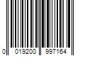 Barcode Image for UPC code 0019200997164