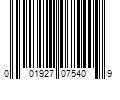 Barcode Image for UPC code 001927075409