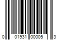 Barcode Image for UPC code 001931000053