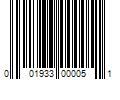 Barcode Image for UPC code 001933000051