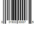 Barcode Image for UPC code 001933000075