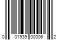 Barcode Image for UPC code 001939000062