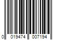 Barcode Image for UPC code 0019474007194