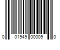 Barcode Image for UPC code 001949000090