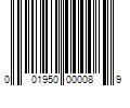 Barcode Image for UPC code 001950000089