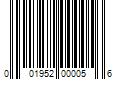 Barcode Image for UPC code 001952000056