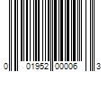 Barcode Image for UPC code 001952000063