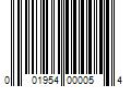 Barcode Image for UPC code 001954000054