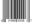 Barcode Image for UPC code 001958000067