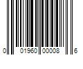 Barcode Image for UPC code 001960000086. Product Name: 